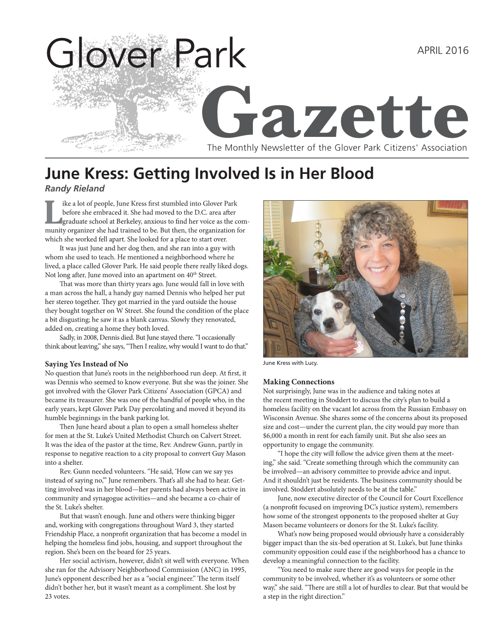 Glover Park Gazette April