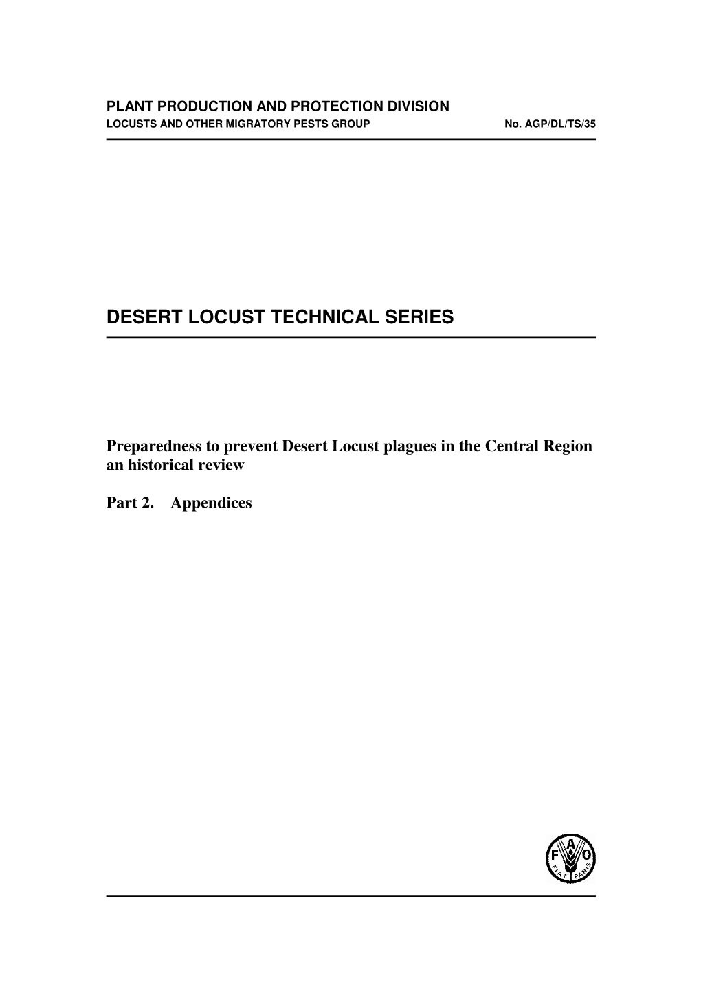 Desert Locust Technical Series