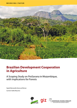 Brazilian Development Cooperation in Agriculture