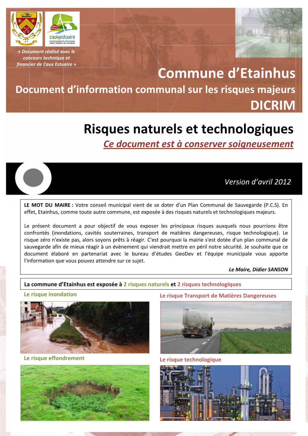 Commune D'etainhus Est Comprise Dans L'aire D'étude De Ce PPRI En Phase D’Enquête Publique