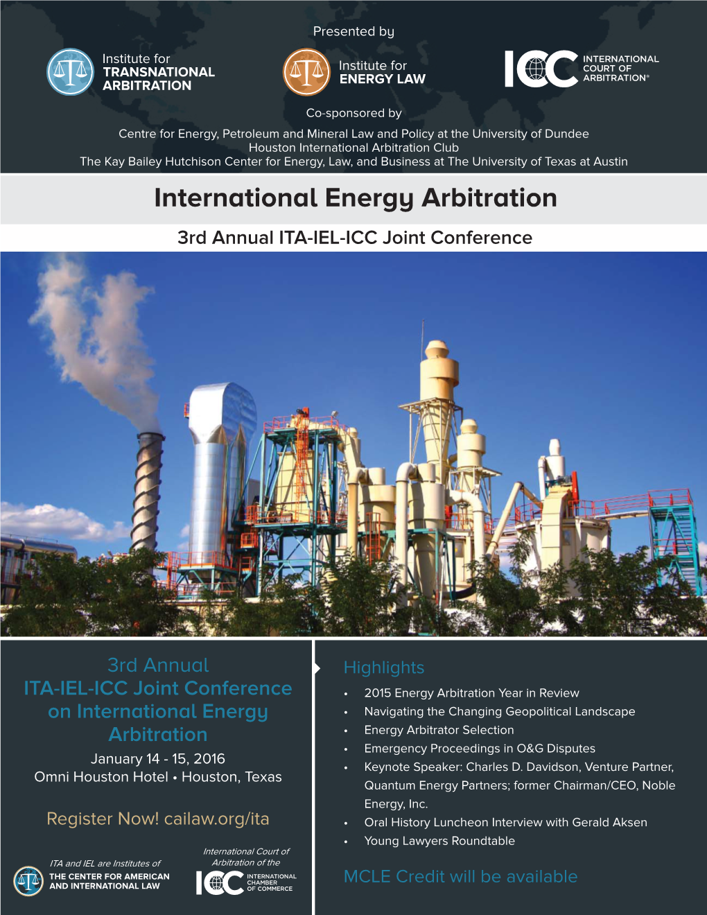 3Rd Annual ITA-IEL-ICC Joint Conference Brochure.Indd WEB.Indd