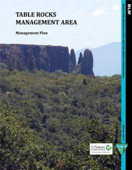 Table Rocks Management Area Management Plan