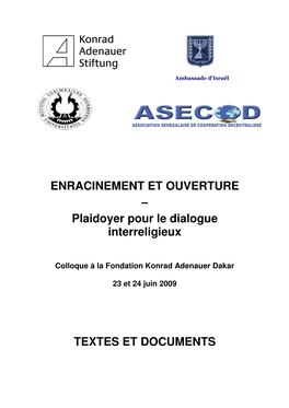 Plaidoyer Pour Le Dialogue Interreligieux