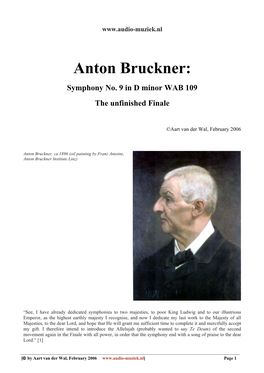 Anton Bruckner: Symphony No. 9 in D Minor WAB