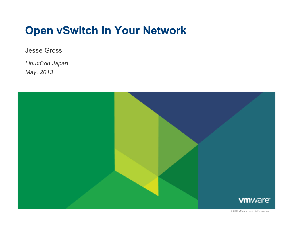Open Vswitch in Your Network.Pptx