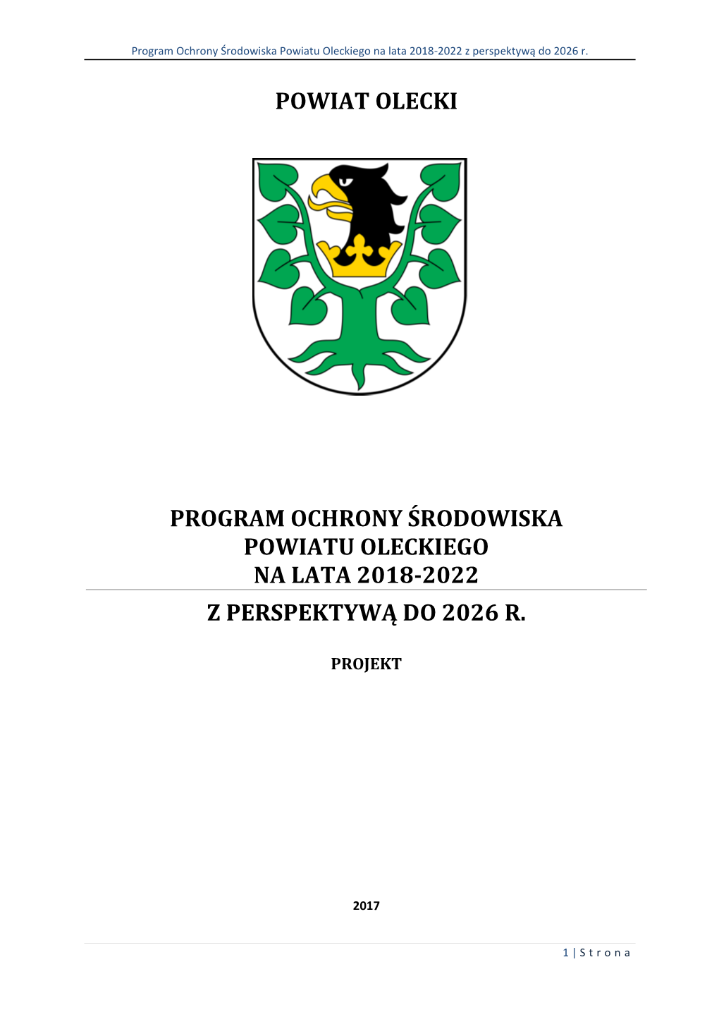 Powiat Olecki Program Ochrony Środowiska