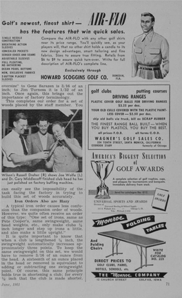 AMERICA's BIGGEST SELECTION of GOLF AWARDS Wilson's Russell Dreher (R) Shows Joe Wolfe (L) and Dr