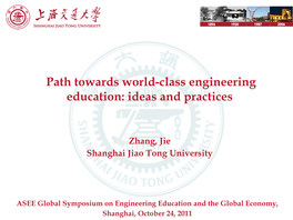 Zhang, Jie Shanghai Jiao Tong University