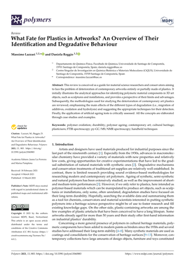 What Fate for Plastics in Artworks? an Overview of Their Identiﬁcation and Degradative Behaviour