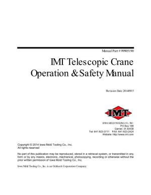 IMT Telescopic Crane Operation & Safety Manual