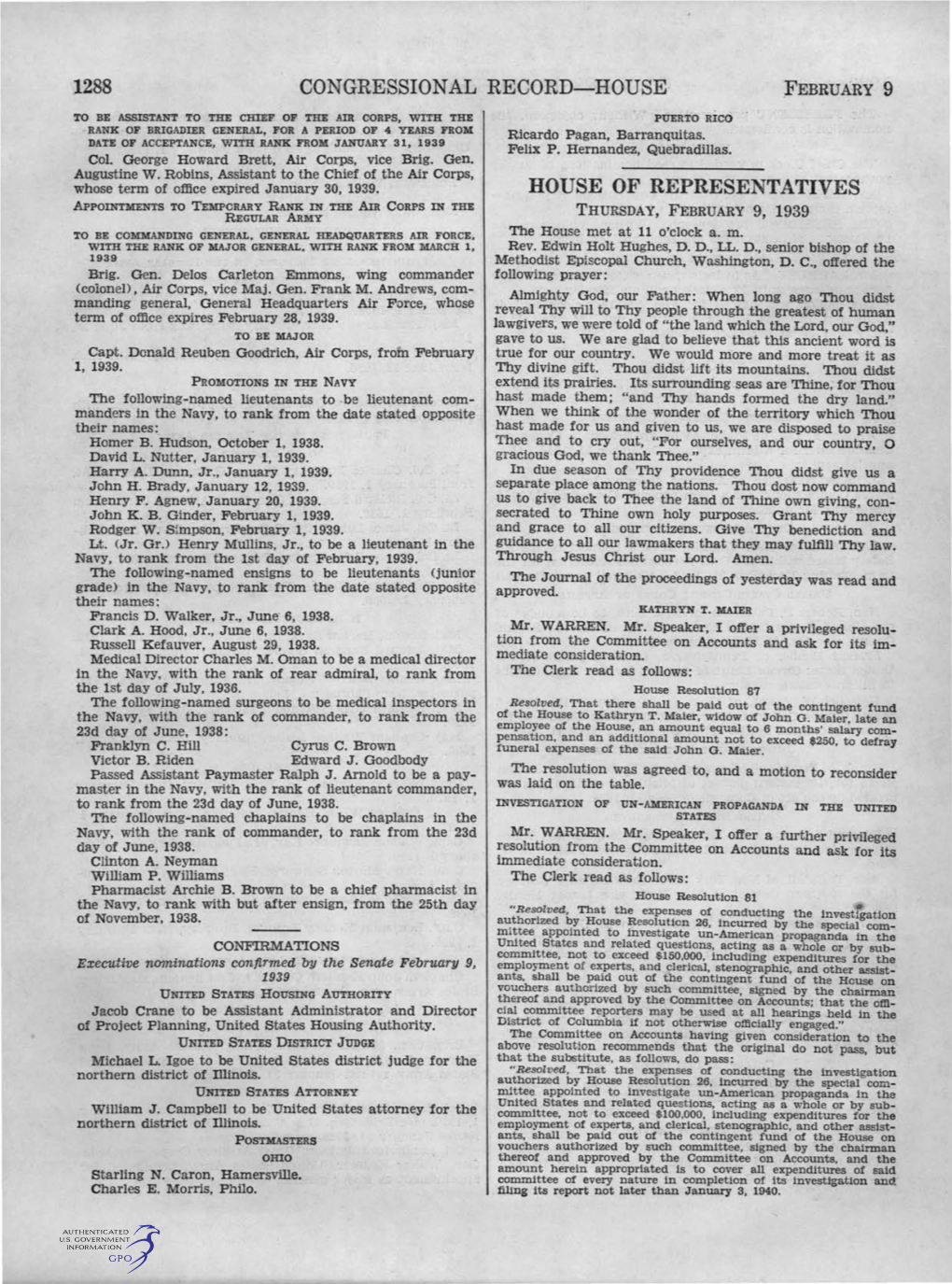 Congressional Record-House House Of