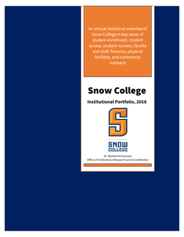 Snow College's Institutional Portfolio