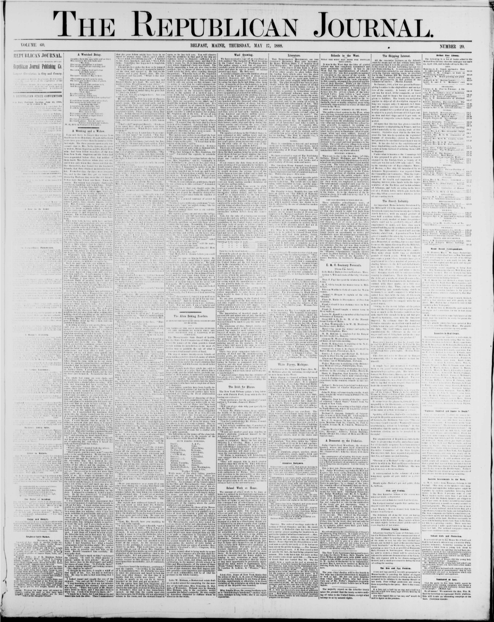 Republican Journal VOLUME BO