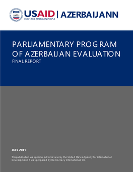 Parliamentary Program of Azerbaijan Evaluation, DI