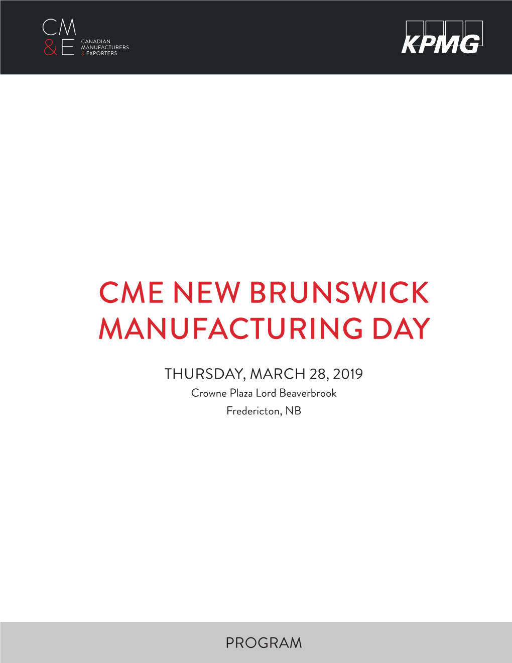 Cme New Brunswick Manufacturing Day