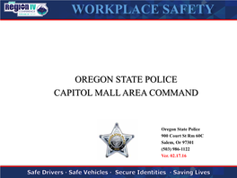Oregon State Police Capitol Mall Area Command