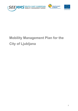 Mobility Management Plan for the City of Ljubljana