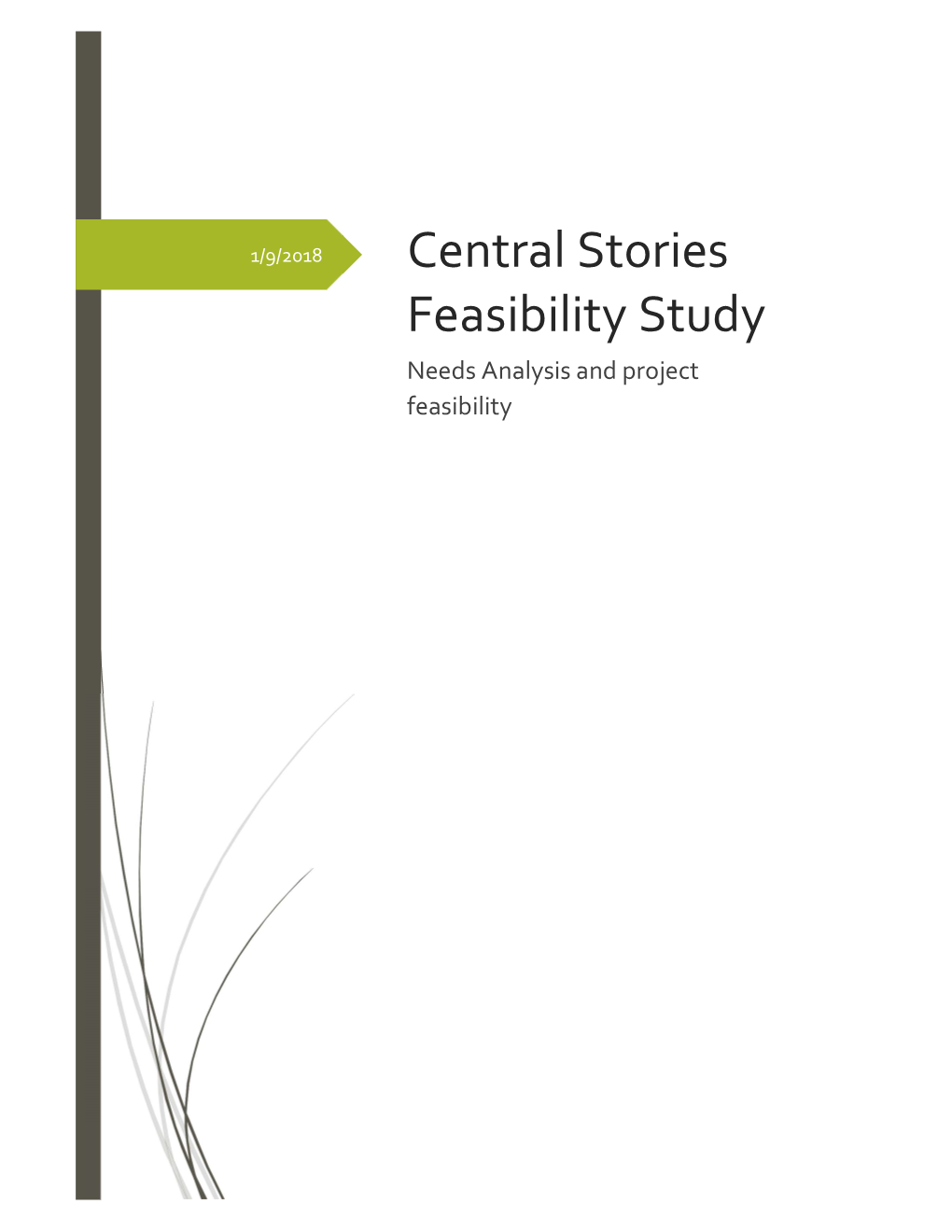 Central Stories Feasibility Study
