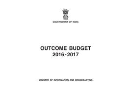 Outcome Budget 2016 - 2017