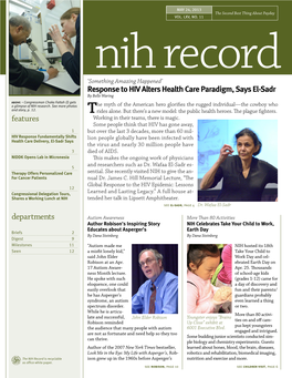 May 24, 2013, NIH Record, Vol. LXV, No. 11