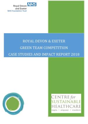 Royal Devon & Exeter Green Team Competition Case