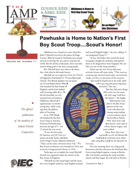 Pawhuska Is Home to Nation's First Boy Scout Troop...Scout's Honor!