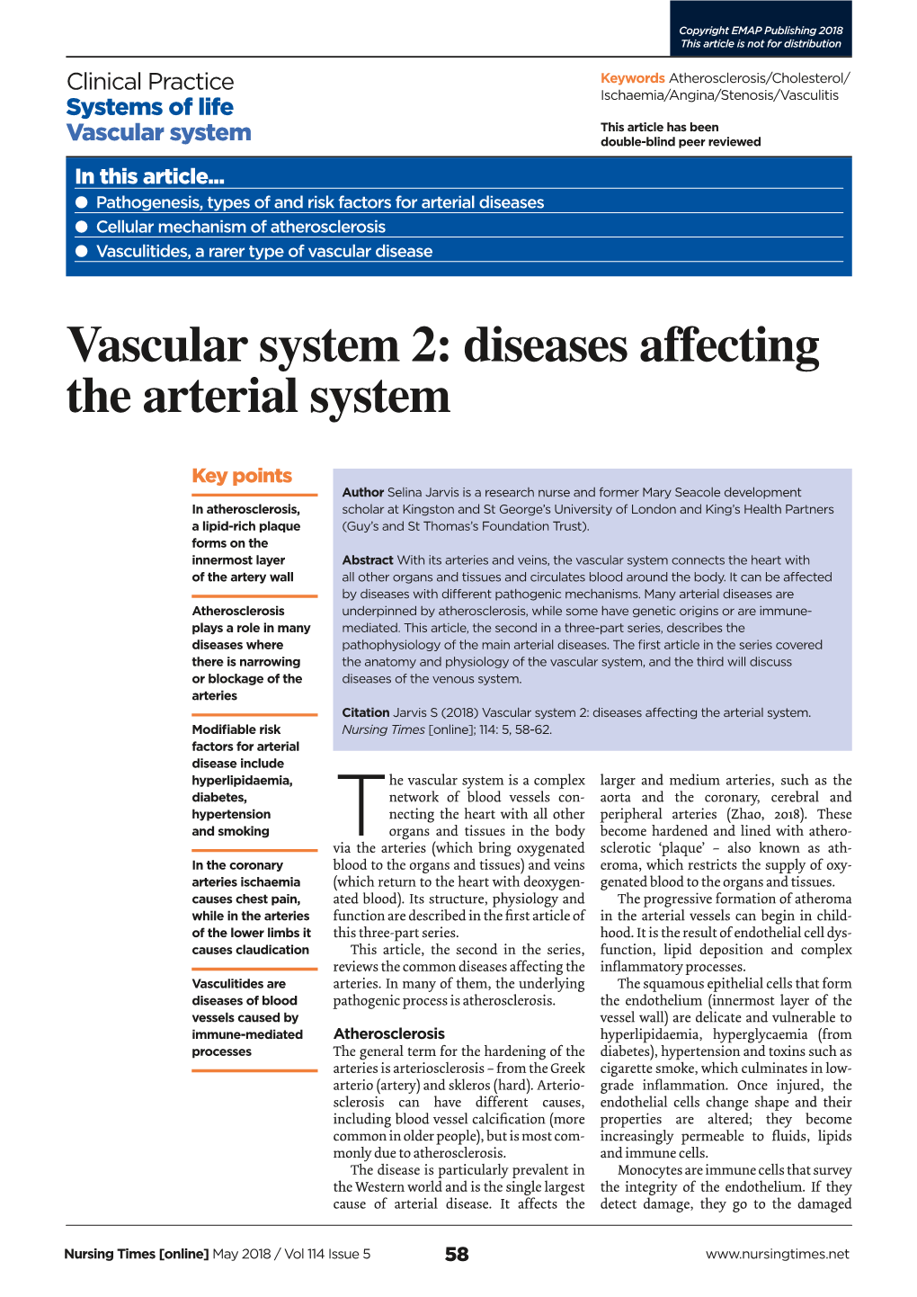 180425 Vascular System 2 Diseases Affecting the Arterial System