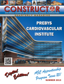 Construct R San Diego Chapter of the Associated General Contractors Quarterly Magazine