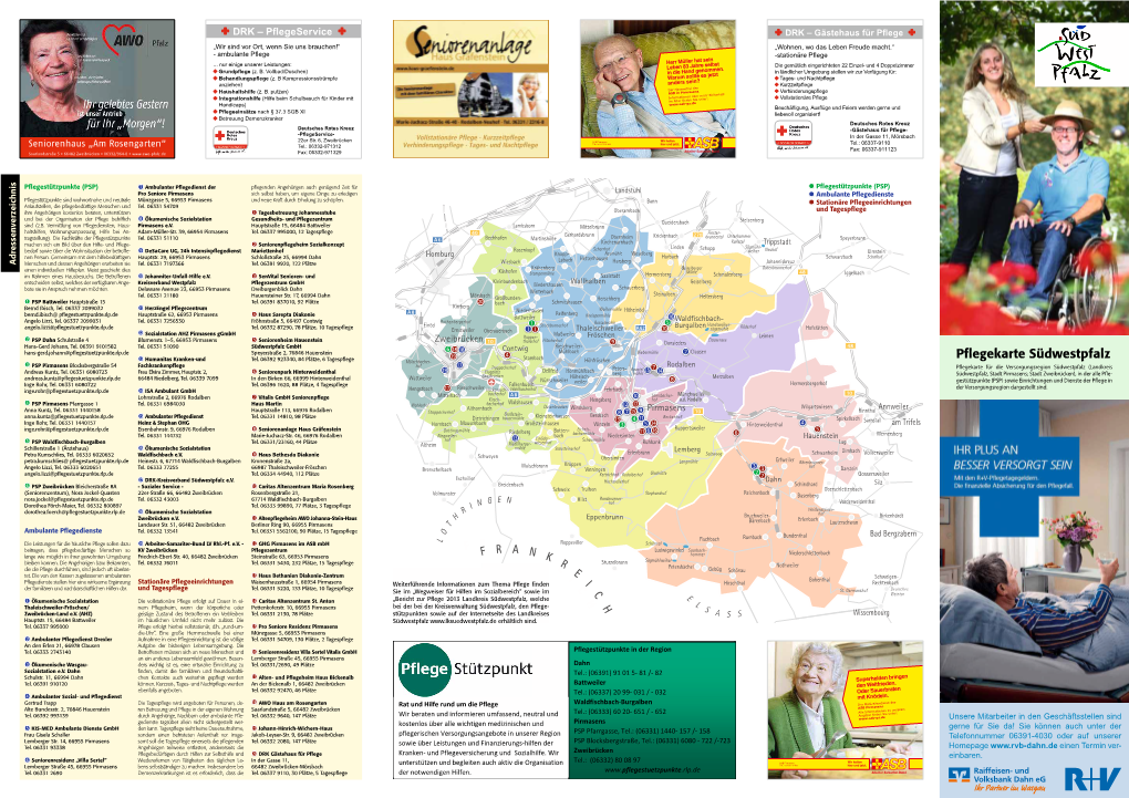 Pflegekarte Südwestpfalz