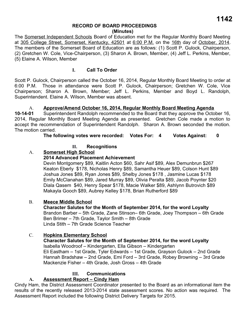 Record of Board Proceedings s4