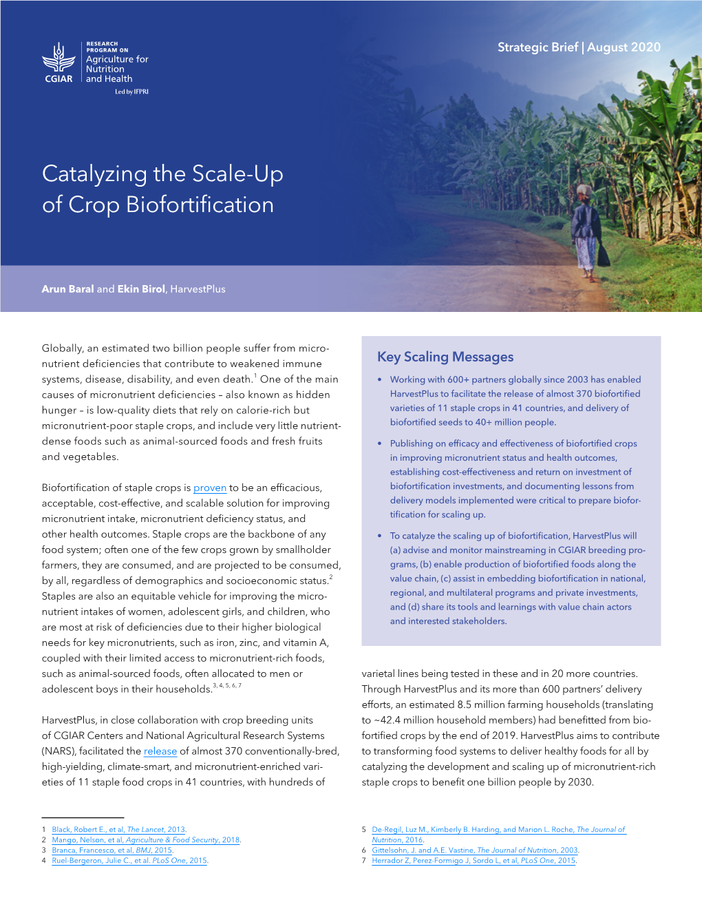 Catalyzing the Scale-Up of Crop Biofortification