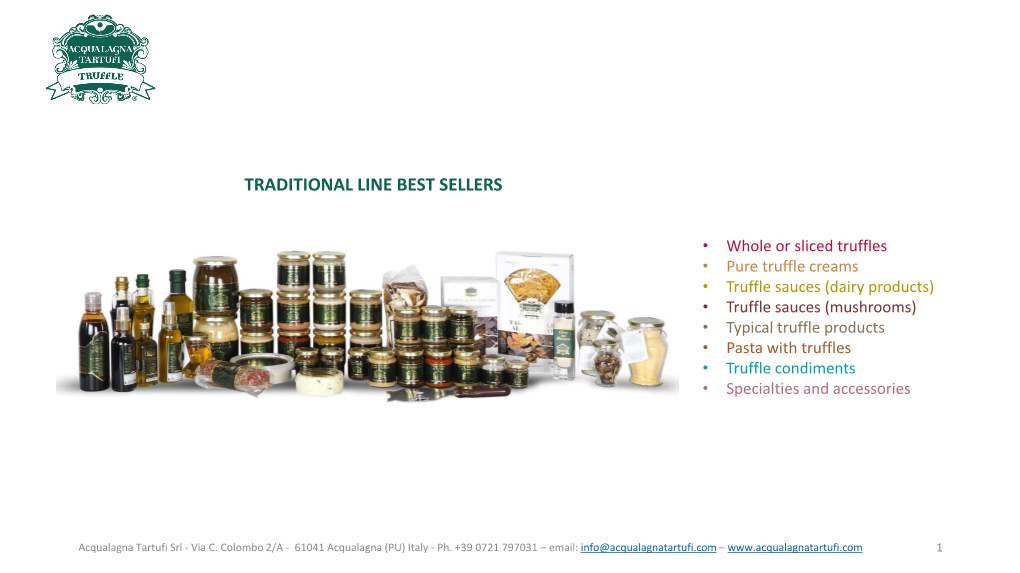 Traditional Line Best Sellers