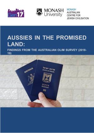 Australian Olim Survey Findings Report