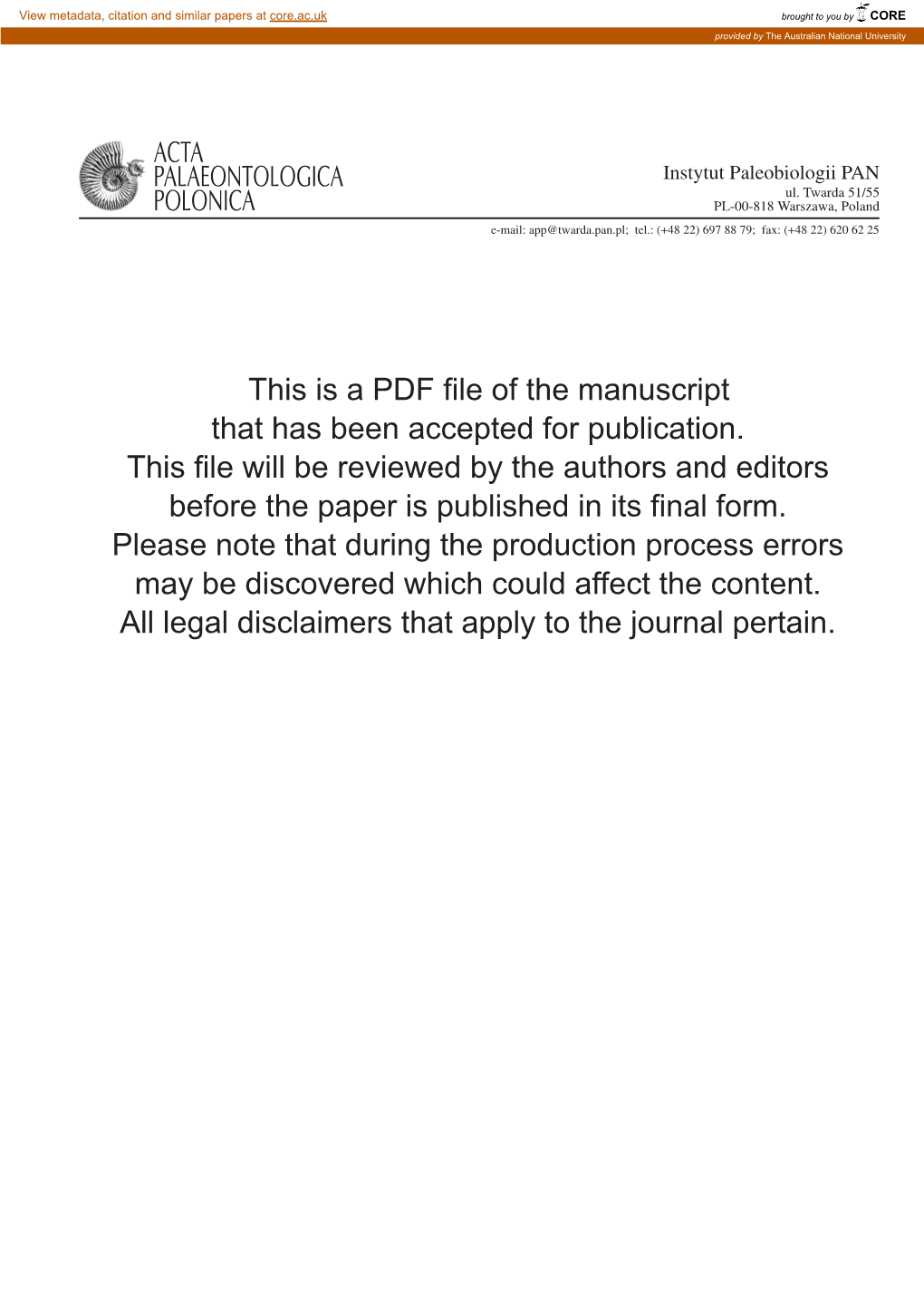 This Is a PDF File of the Manuscript That Has Been Accepted for Publication