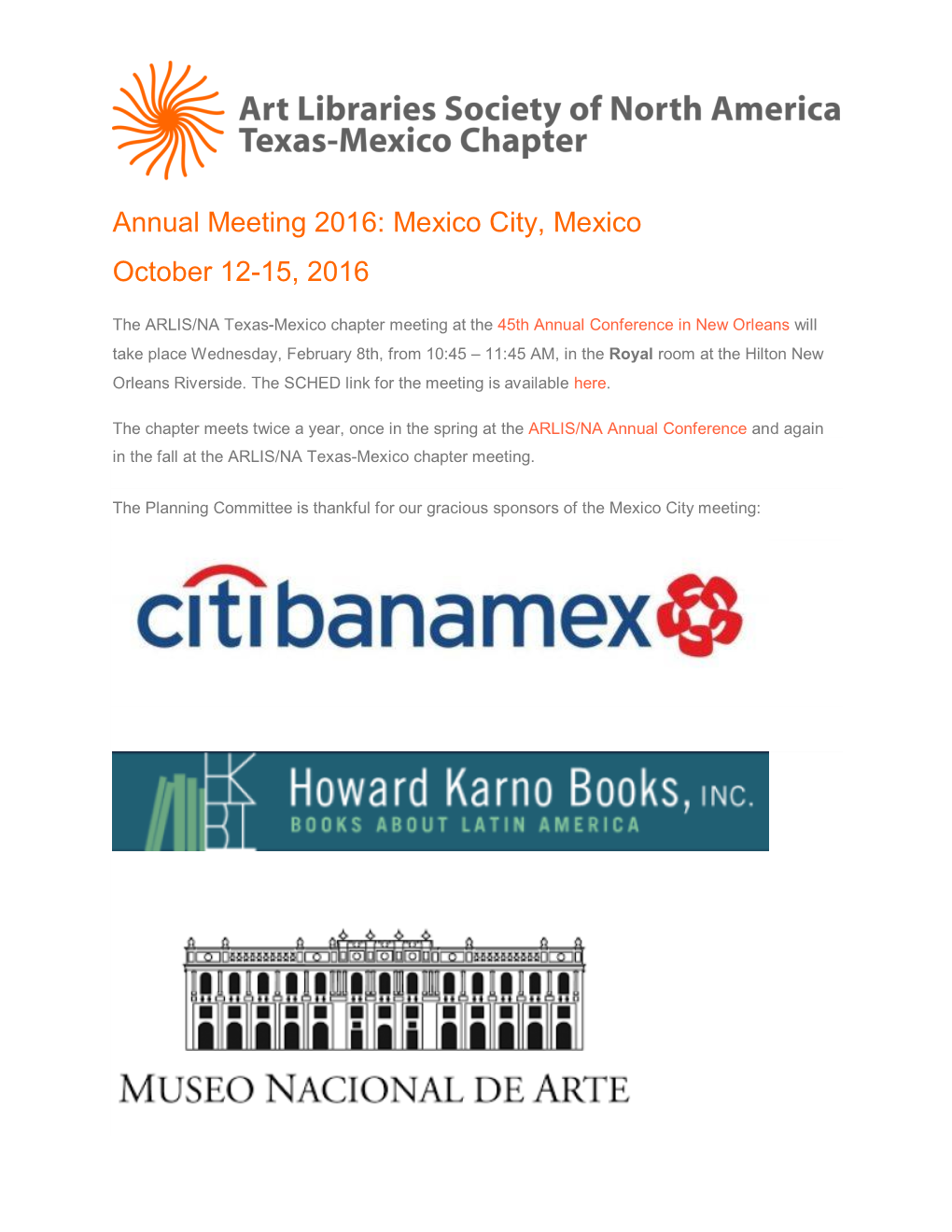 Annual Meeting 2016: Mexico City, Mexico