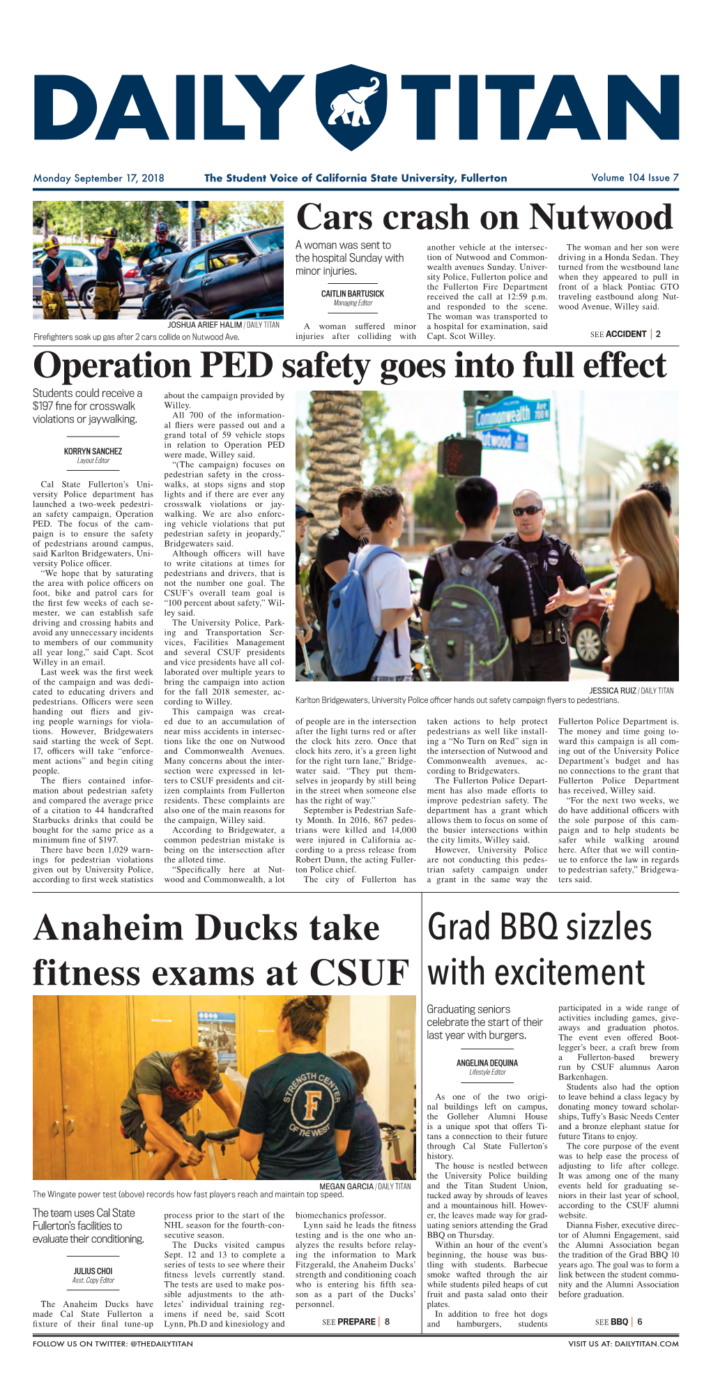 Operation PED Safety Goes Into Full Effect Anaheim Ducks Take Fitness