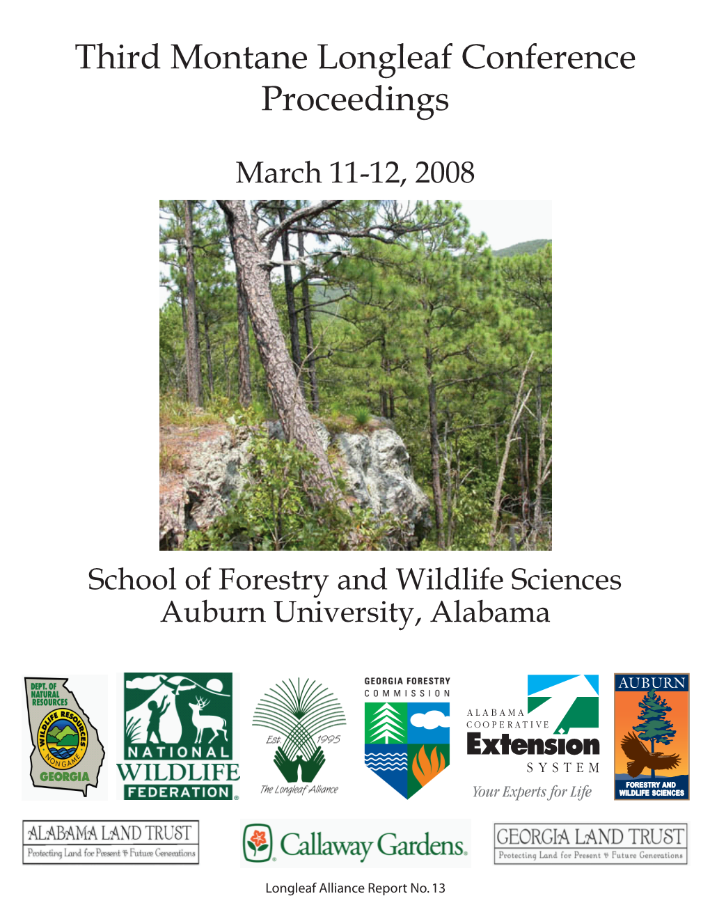 Third Montane Longleaf Conference Proceedings