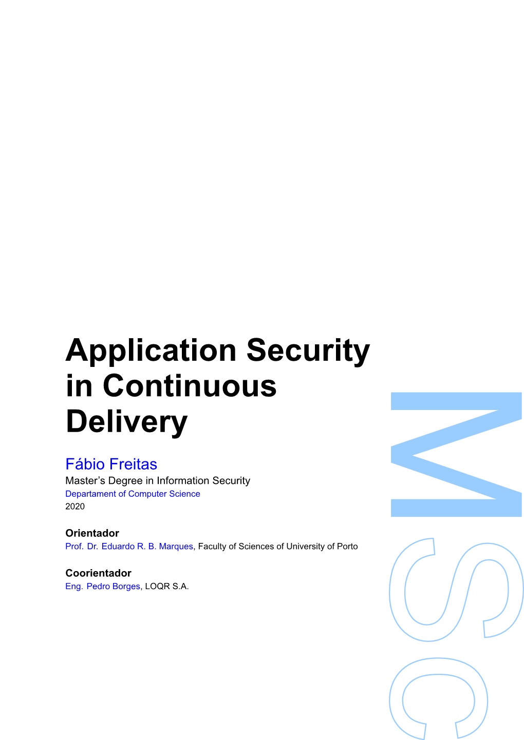 Application Security in Continuous Delivery