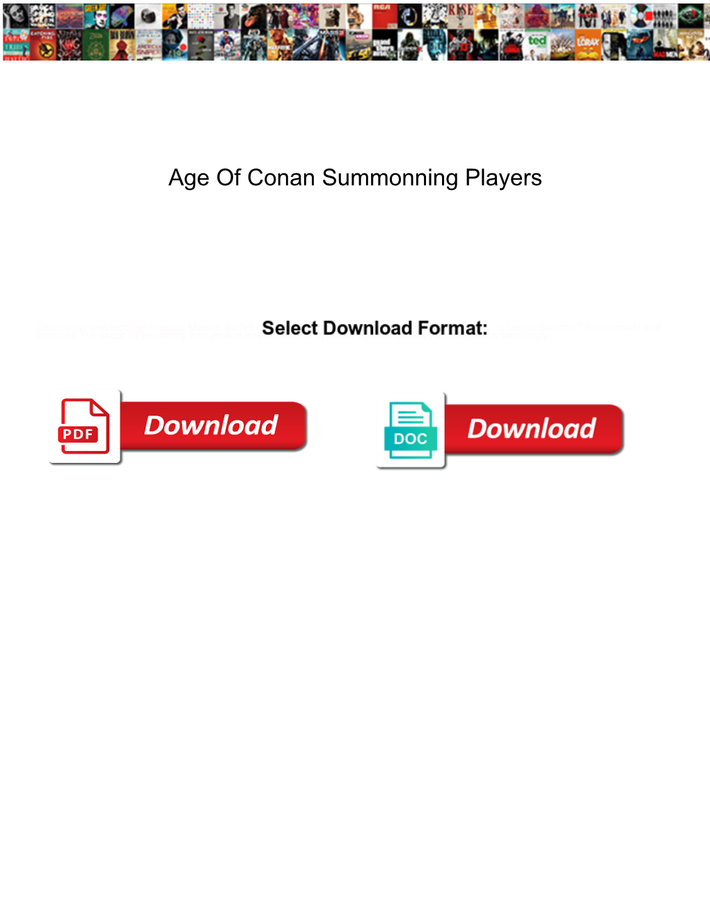 Age of Conan Summonning Players