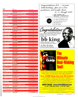 Bb King We Have Been Proud to Promote Top R &B /Hip -Hop Albums MCA 76 Feb