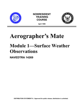 Summary of the Aerographer's Mate Training Series