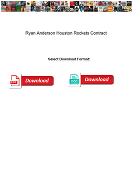 Ryan Anderson Houston Rockets Contract