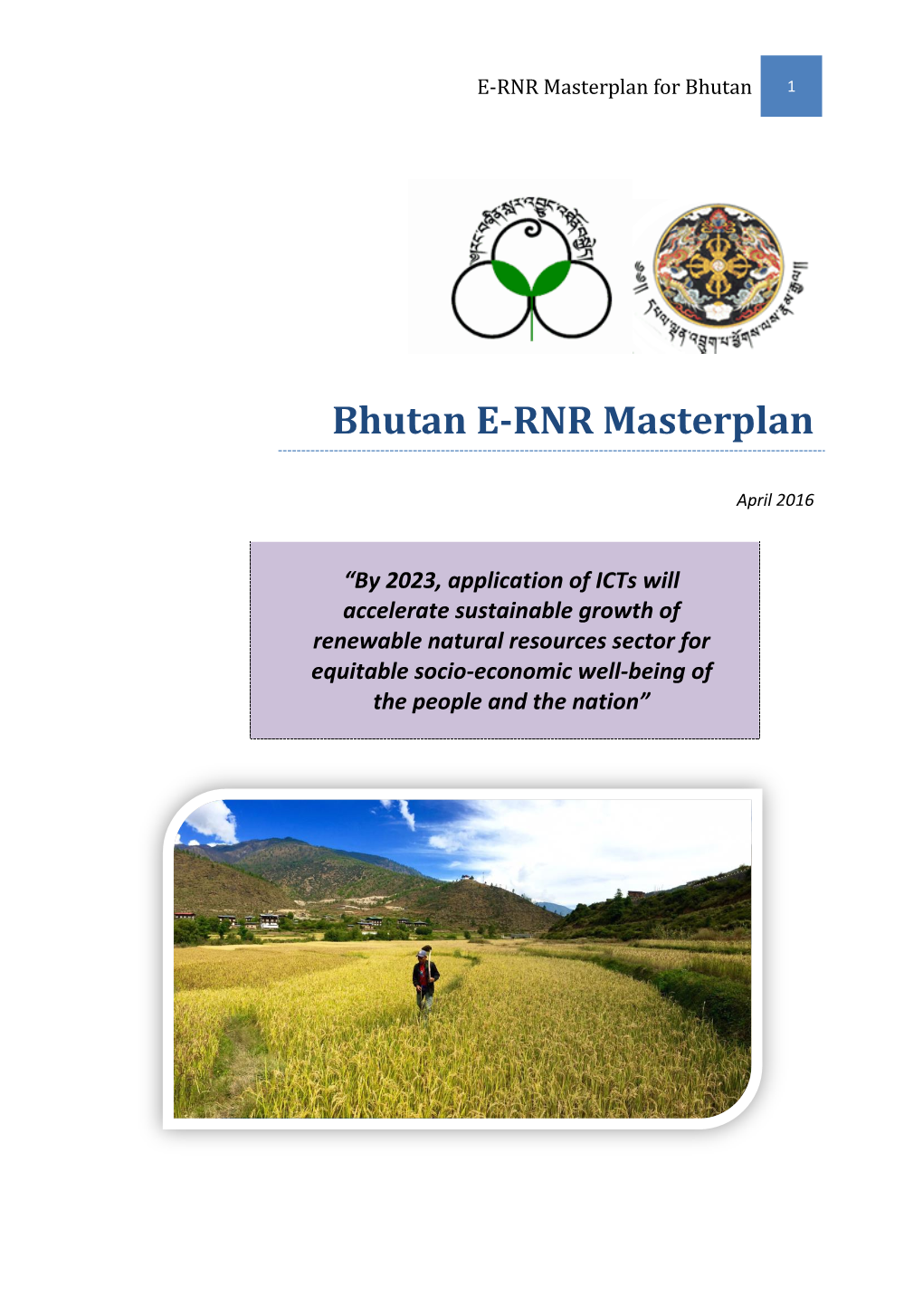 Bhutan E-RNR Masterplan