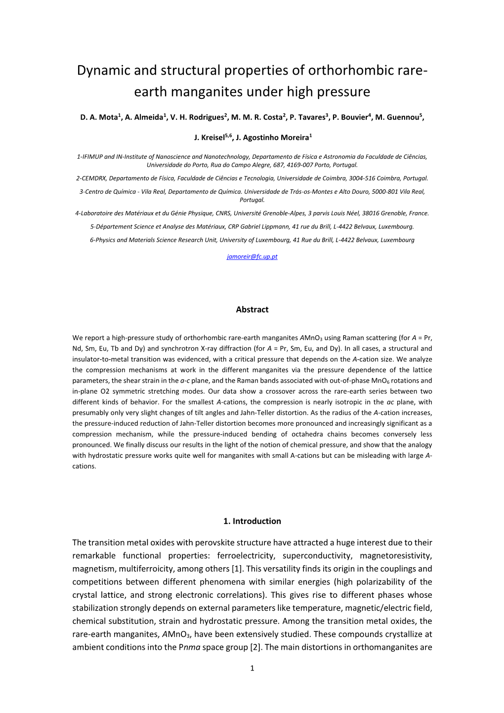 Dynamic and Structural Properties of Orthorhombic Rare-Earth Manganites Under High Pressure