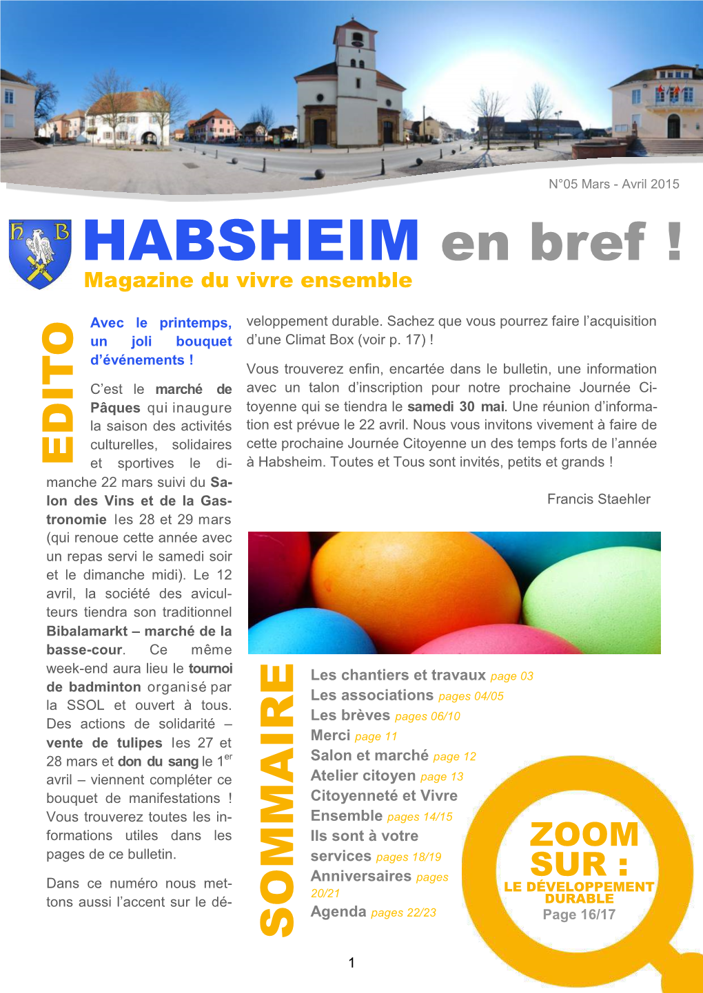 HABSHEIM En Bref ! Magazine Du Vivre Ensemble