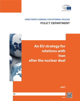 An EU Strategy for Relations with Iran After the Nuclear Deal