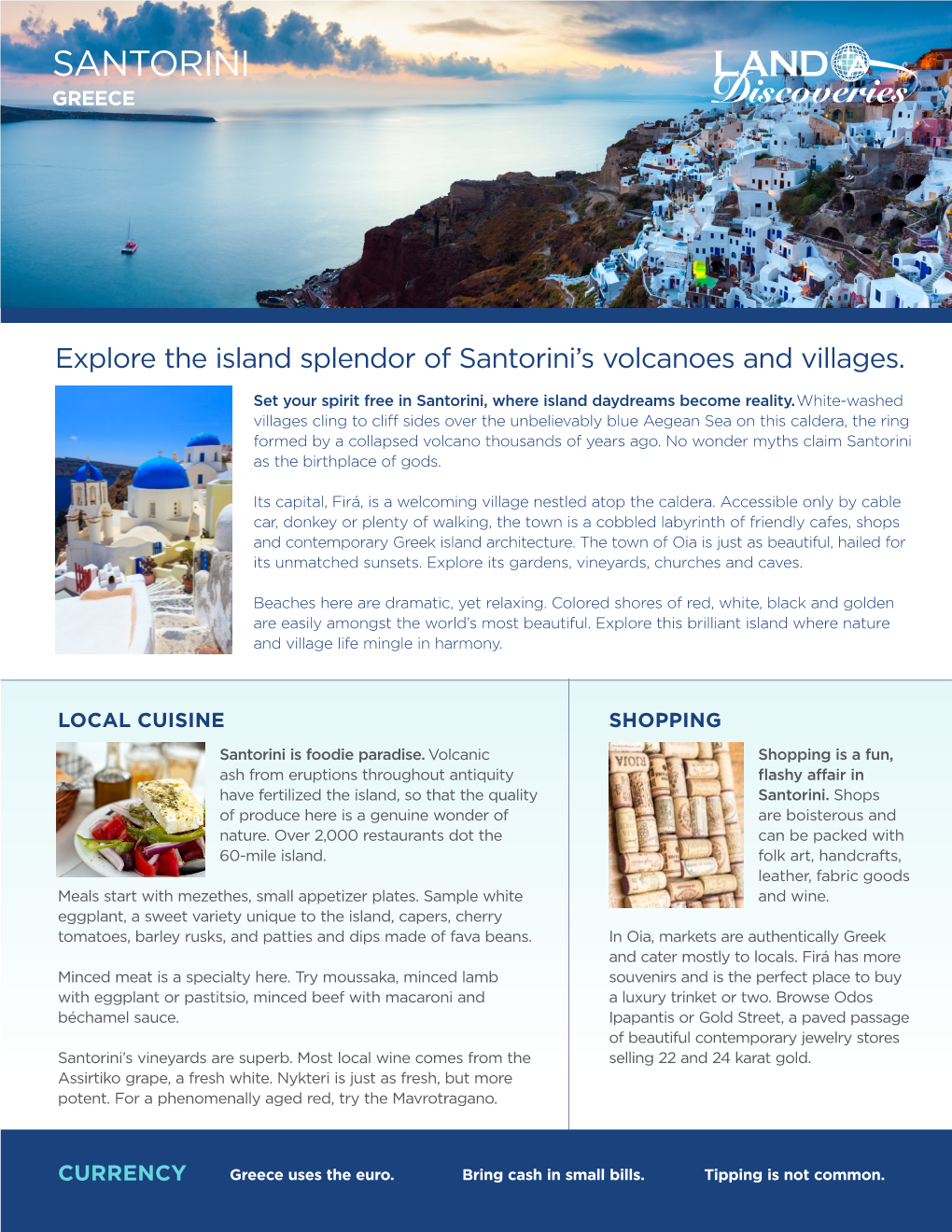 Explore the Island Splendor of Santorini's Volcanoes and Villages