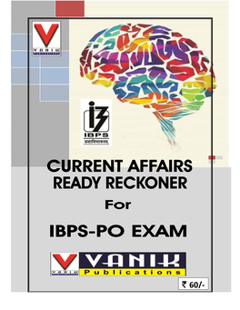 ` 60/- Current Affairs Ready Reckoner for Ibps Po