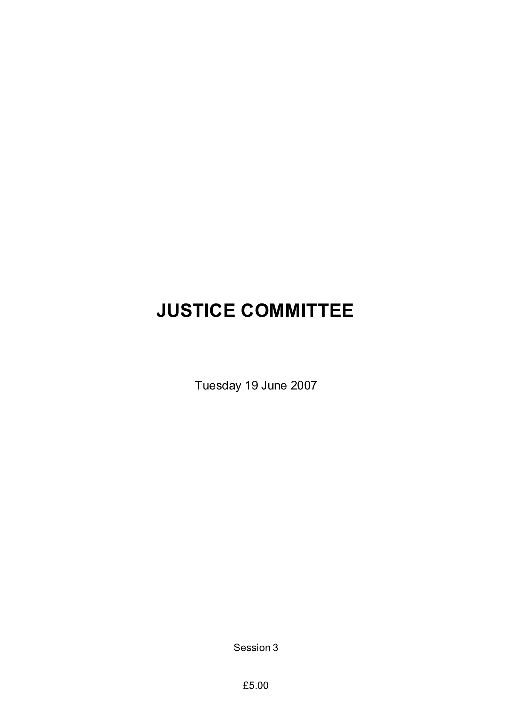 Justice Committee