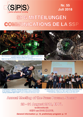 Spg Mitteilungen Communications De La Ssp